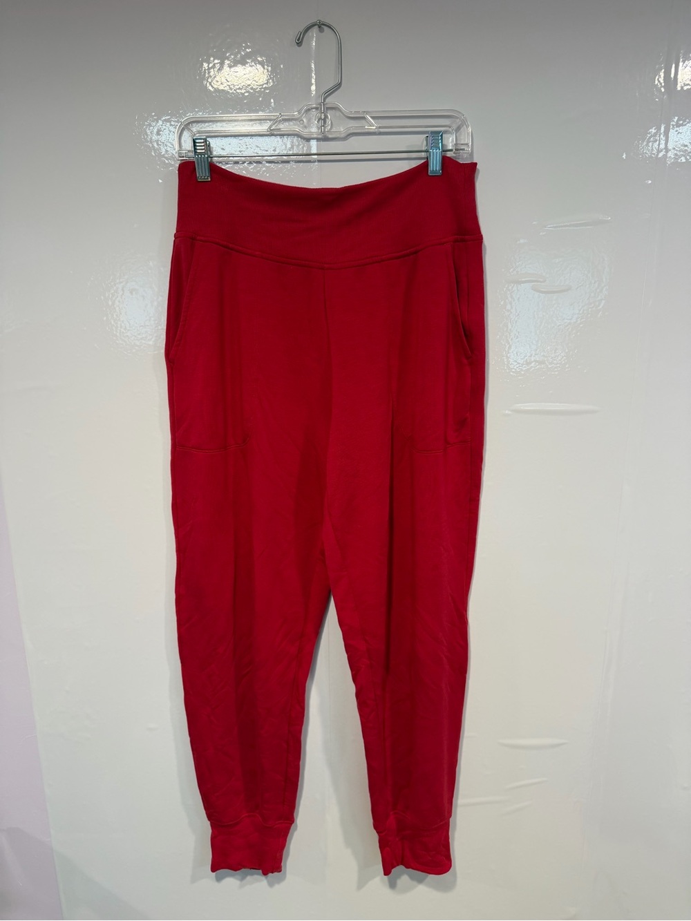 Athleta Soft Red Jogger Pants - Comfortable Everyday Style